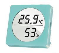 Mini Hygrometer ABS Body High Accuracy Sensor(Blue) | ABS plastic shell, lightweight build, for durable sensor, ±1C for temp accuracy, ±5% RH precision