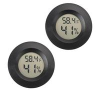 Mini Hygrometer Thermometer Digital Humidity Meter Indoor and Outdoor Humidity Monitor Reptile Thermometer for Humidors Greenhouse Garden Cellar Fahrenheit(℉)/ Celsius(℃)