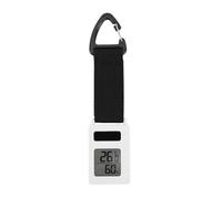 Mini Hygrometer Thermometer Digital Temperature Backpacking Hiking Travel Thermometer with Carabiner Clip Portable Travel Mountaineering Vehicle Pendant Keychain for Home Baby,Office,Garden