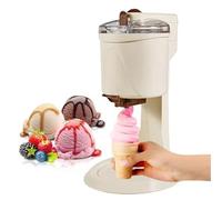 Mini Ice Cream Maker, Automatic DIY Soft Serve Machine for Kids, Home Kitchen Use with 1L Capacity