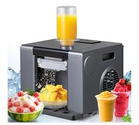 Mini Ice Cream Maker, Snowflake Ice Machine for Juice Milk Chocolate, Commercial Shaved Ice Machine Slushie Machine for Bars and Parties Black