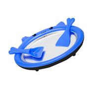 Mini Ice Cream Roller Plate with 2 Spatulas Fried Frozen Yogurt Homemade Pan Summer Dessert Machine DIY Maker No Electricity