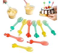 Mini Ice Cream Spoons - 27pcs Reusable Colorful Kids Gelato Spoons for Ice Cream & Dessert