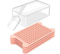 Mini Ice Cube Tray for Freezer: FDDBI Small Ice Trays for Freezer with Bin - 117×4PCS Easy Release Nugget Ice Tray - Crushed Ice Tray with Ice Container