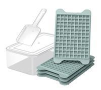 Mini Ice Cube Tray for Freezer: GGUW Nugget Ice Cube Tray with Bin - Crushed Ice Tray Making 4×117 PCS Icecube - Easy Release Iced Maker Trays