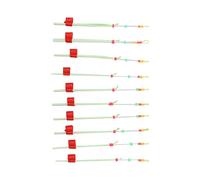 Mini Ice Fishing Rod Tips, 10PCS High Strength ABS Flexible Pole Front Ends for Winter Ice Fishing Accessories, with Lightweight Portable Design for Rivers Lakes Ponds Ocean