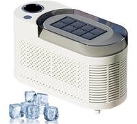 Mini Ice Maker Machine Counter Top for Home, Portable Ice Cube Maker, Dual Power Ice Making Mode, 8 Ice Cubes in 10 Minutes, Energy Saving, Automatic Ice Box for Family, Office, Camping, Car