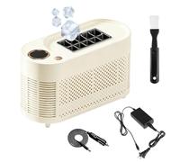 Mini Ice Maker Machine Countertop,10 Cubes in 10-15 Mins, Small Ice Cube Maker Desktop,12V/AC Dual-Power,Fast Ice Making,Self-Cleaning,Low Noise,Portable Ice Machine for Car,Home,Office,RV & Camp