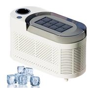 Mini Ice Maker Machine - Portable Ice Maker for Home & Car, Makes Clear Ice Cubes in 10 Mins, Low Noise, Energy Efficient, Easy to Clean with Car Power Cable