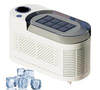 Mini Ice Maker Machine - Quick Ice Cubes in 10 Min, Compact Countertop Design with Car Power Cable, Low Noise, Easy to Clean, Perfect for Kitchen, Parties, Bars, Camping