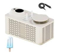 Mini Ice Pop Maker Machine - Portable Homemade Popsicle Maker with Includes 4 Sticks, Makes 2 Popsicles In 25 Minutes Mini Ice Maker for Office, Home, Camping, Rv, Car & Travel white car and home use