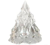 Mini Iceberg Night Light with Warm White LED for Decorative or Functional Desk Lighting, Battery Operated with Easy One Touch Switch Control (White Light)