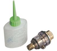 Mini In-Line Air Tool Oiler with Filler Bottle - 1/4" BSP - Oil Mist Lubrication