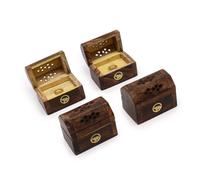 Mini Incense Cone Smoke Box Mango Wood