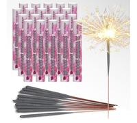 Mini Indoor Sparklers | For Cakes, Puddings and Cocktail Drinks | Produce Classic Golden Sparkles | Perfect for Birthdays, Weddings, Christenings, Christmas and New Year (200 Sparklers)
