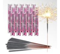 Mini Indoor Sparklers | For Cakes, Puddings and Cocktail Drinks | Produce Classic Golden Sparkles | Perfect for Birthdays, Weddings, Christenings, Christmas and New Year (100 Sparklers)