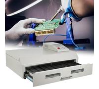 Mini Infrared Reflow Oven, Professional Automatic SMD Soldering Station for PCB BGA Rework, Intelligent LED Chip Soldering Machine with Aluminum Substrate