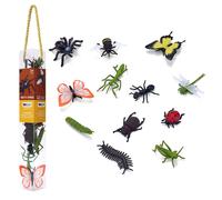 Mini Insects Playset PVC 12pc Multicolour 4.5x4.5x28.5cm Mini Bug Figures School