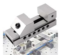 Mini Insert Vise Bench Clamp for Precision Grinding, Ground Steel Construction, 3-Inch Milling Tool for Workbench Applications