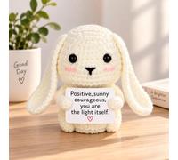 Mini Inspirational Positive Crochet Animals Bunny Cute Easter Basket Essentials & Stuffers Funny Easter Egg Things Emotional Motivational Gifts for Women & Men