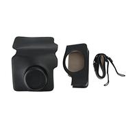 Mini Instant Camera Protective Bag, PU Camera Case with Removable Adjustable Shoulder Strap Protective Camera Case for Fu jifilm Wide300 (Black)
