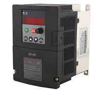 Mini Inverter Frequency Converter Single Phase Input 3 Phase Output Black Aluminum Shell (1.5KW)