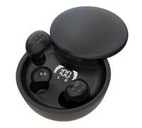 Mini Invisible Bluetooth 5.4 Earbuds,Wireless Sleep Earbuds for Side Sleepers,Noise Cancelling Hidden Tiny Earphones with LED Screen, Lightweight Noise Reduction Sport Audio In-Ear Earphones (Black)