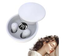 Mini Invisible Headphones Bluetooth 5.4 True Wireless In-Ear Earphones, Ultra-Compact Bluetooth Sleep Earbuds, Wireless Sleep Earbud for Side Sleepers, Noise Cancelling Earbuds for Sleeping (White)
