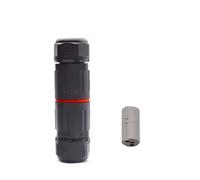 Mini IP68 Waterproof Connector for TV and Broadband Cable Repair, Outdoor and Underground Screw Together Coupler for RG6, RG7, RG59, WF65 Wires