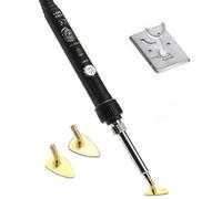 Mini Iron for Crafts 80W Mini Iron on Patch for Clothes, T-Shirts, Shoes, Clothes and Hats Portable and Easy to Iron, Temperature Adjustable (Black)