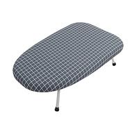 Mini Ironing Board Foldable Portable Space Saving Tabletop Cloth Ironing Board for Bedroom Laundry Room Apartment Made of Durable Cloth and Steel Material (Classic Blue Plaid)