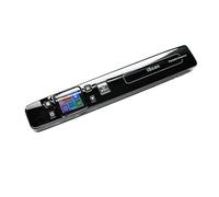 Mini Iscan Document & Image Scanner A4 Paper 1050DPI JPG/PDF Format High Speed Portable Scan LCD Display for Business File Photo(Black USB)