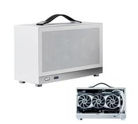 Mini ITX Computer Case - Small Aluminum Portable Suitcase Chassis, Thickened Desktop PC Enclosure, Durable Hardware Housing, Compact System Build Frame | Ideal Custom Office Workstation Setup T