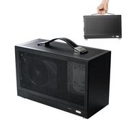 Mini ITX Computer Case - Small Form Enclosure, Lightweight Body, Reinforced Structure Design, System Container | for Mobility Installation Customization Home Station Relocation