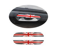 MINI J01 J05 U25 Union Jack Door Handle Covers, Door Handle Caps Trim for Mini Cooper J01 EV J05 Aceman U25 Countryman(Union Jack Red, 2 Doors)