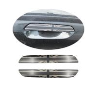 MINI J01 J05 U25 Union Jack Door Handle Covers, Door Handle Caps Trim for Mini Cooper J01 EV J05 Aceman U25 Countryman(Union Jack Black, 2 Doors)