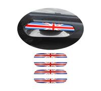 MINI J05 U25 Union Jack Door Handle Covers, Door Handle Caps Trim for Mini Cooper EV J05 Aceman U25 Countryman(Union Jack Blue, 4 Doors)