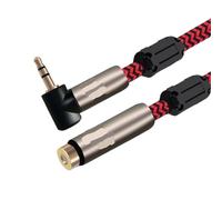 Mini Jack 3.5mm Extension Audio Cable Male to Female for Phone Headphone Stereo Car Speaker 3.5mm to 3.5mm OFC 75cm 1m 2m(Red Angle Type,10m)