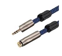 Mini Jack 3.5mm Extension Audio Cable Male to Female for Phone Headphone Stereo Car Speaker 3.5mm to 3.5mm OFC 75cm 1m 2m(Blue Straight Type,10m)