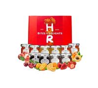 Mini Jam Gift Set - 10 Jar Jam & Marmalade Selection - Luxury Jams and Preserves Hamper - Assorted Mini Fruit Jars Gift Box