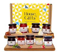 Mini Jams & Preserves with Chutney Hamper Gift Set - 9 x 38g Luxury Jars | Gourmet Food Gift Box | Perfect for Cheese Boards | Sharing Hamper for Birthdays & Special Occasions