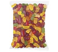 Mini Jelly Babies, Fruity Chewy Sweets, Assorted Colours, Bulk Bag, 1kg