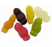 Mini Jelly Babies in 1 x Reuseable Xmas Tree Style Jar 630ml Plastic (Mini Jelly Babies) by Prestige Discount Centre Ltd