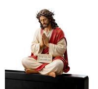 Mini Jesus Figures - Modern Aesthetic Resin Religious | Miniature Jesus Figurines Mary Statue Catholic,for Home Apartment Dorm Office Church Table Shelf Car Dashboard