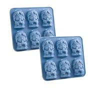 Mini Jesus Praying Ice Cube Mold, Cute 3D Silicone Ice Cube Tray, Silicone Animal Ice Cube Tray for Drinks Parties & Gifts, Fun Reusable Jesus Shaped Ice Molds for Whiskey/Cocktails/Coffee/Bars (2PCS)