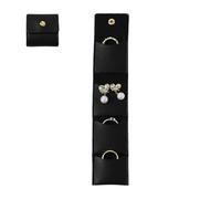 Mini Jewelry Suitcase,Rollable Organizer Pouch with Buckle for Jewelry | Necklace Reel - For Earrings Necklace Rings Bracelet Handbag Home Agency Business Travel Holiday