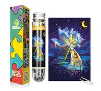 Mini Jigsaw Puzzles for Adults 150 Pieces Small Jigsaw Puzzle Challenging Micro Puzzle Difficult Tiny Puzzle Home Decor Entertainment 15x12cm (150 PCS - Koi)