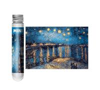 Mini Jigsaw Puzzles for Adults & Kids - 150 Pieces, 6 x 4 Inch Thick Compact Capsule Tube | Intelligent, Challenging Game, Starry Night Theme for Travels