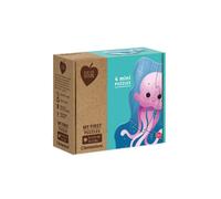 Mini Jigsaw Puzzles Sea Life Junior Cardboard Blue 4-Parts