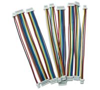 Mini JST SH 1.0mm Pitch Female Socket Terminal Plug Wire Connector SH 1mm 2 3 4 5 6 7 8 Pin 10CM 28AWG Electronic Wires Cable(Female to Female,50PCS_2PIN)